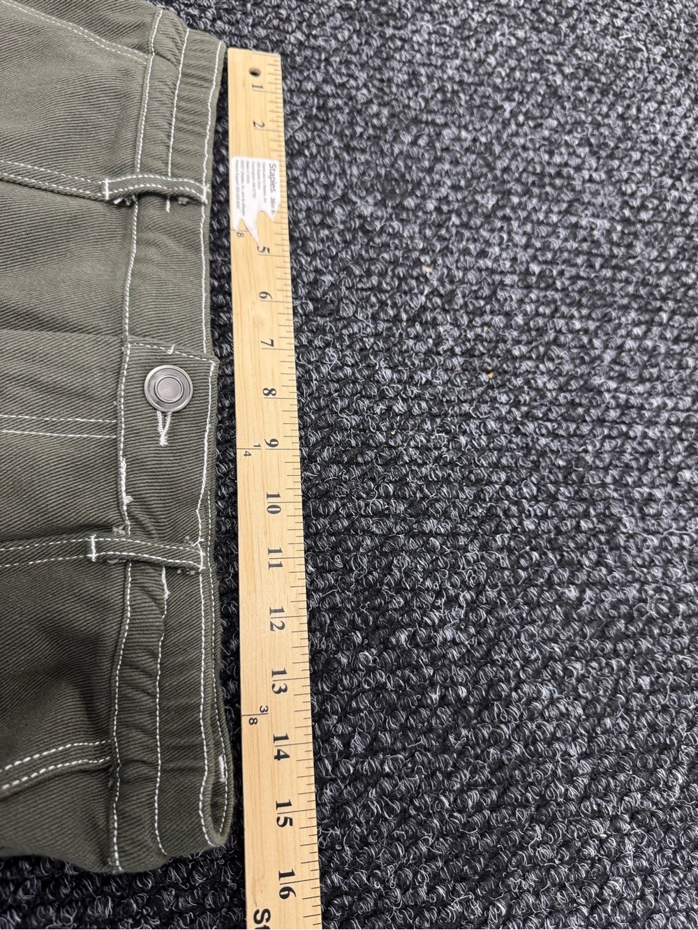 White Fox Keep On Moving Cargo Pants Khaki XL Wide Leg Utility NWT Womens - Picture 6 of 10
